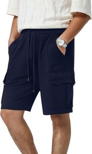 Customizable <b>Men's</b> Casual <b>Shorts</b> 100% Polyester Terry Fleece Inseam Plain Dyed Mid Anti-Wrinkle Breathable Terry Fleece <b>Shorts</b> - Product Image 5