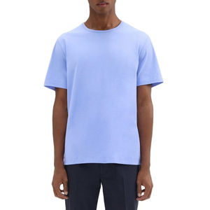 เสื้อยืดคอกลมแขนสั้นผู้ชายทรงหลวมพิมพ์ลายกราฟิกผ้าฝ้าย100% แบบเรียบสำหรับฤดูร้อน - Product Image 1