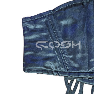 Corsé Reductor de Cintura con Varillas de Acero, Satén Negro, Estilo Waspie, OEM/ODM, Proveedor de Corsés Transpirables - Product Image 4