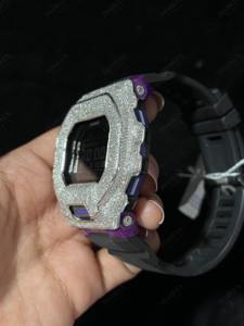 นาฬิกาเพชรแท้ทรงกลมเจียระไนแบบบริลเลียนท์ ตัวเรือนเงิน สำหรับงานปาร์ตี้ งานแต่งงาน และโอกาสพิเศษ ใส่ได้ทั้งชายและหญิง - Product Image 3