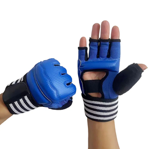 All'ingrosso guanti da combattimento Taekwondo a mezze <span class=keywords><strong>dita</strong></span> di migliore qualità personalizzati in pelle Unisex con <span class=keywords><strong>protezione</strong></span> eccellente - Product Image 2