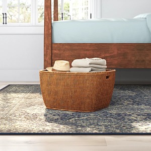 <b>Rectangular</b> Rattan <b>Basket</b> with Seamless Woven Design Handmade <b>Storage</b> <b>Baskets</b> Natural Rattan Modern Multifunction Made in Viet - Product Image 5