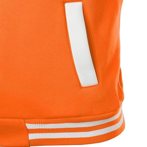 Veste universitaire réversible en laine respirante pour hommes, vente en gros, avec patchs brodés personnalisés, col rond - Product Image 4