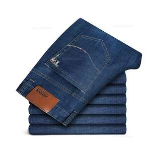 Pantalones vaqueros duraderos para hombre, cómodos, estilo Vintage, duraderos, para uso diario, patrón sólido, ropa informal inferior para primavera e invierno - Product Image 5
