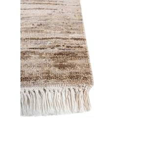 Entropy Ivory Hand Knotted Wool Rugs Enm-8041 Rectangular Striped Pattern for Living Room or <b>Hallway</b> Decorations - Product Image 4