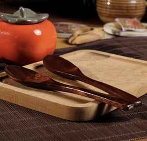 ชุดช้อนส้อมไม้ช้อนส้อมและช้อนเครื่องเงินไม้นำกลับมาใช้ใหม่ได้เครื่องใช้บนโต๊ะอาหารสำหรับอาหารค่ำ - Product Image 3