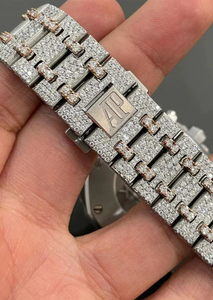 Montre en diamant de laboratoire de luxe hip hop glacé pour hommes personnalisable en acier inoxydable montre intelligente à la mode cadeau parfait - Product Image 2