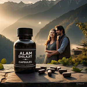 Paquete de pareja Certificado Orgánico 100% Puro Natural Secado al Sol Himalaya Shilajit Cápsulas en polvo 60 piezas Energía de apoyo inmunológico - Product Image 4