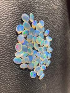 Ópalo Natural Etíope, Corte Ovalado Cabujón, Multifuego, Mejor Calidad, 6x4mm, Gema Suelta para Joyería - Product Image 4