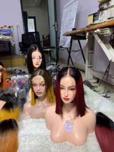 G ผมBody Wave HumanHair Ombreสีวิกผมสังเคราะห์ส่วนกลางลูกไม้วิกผมธรรมชาติวิกผมไฟเบอร์สําหรับผู้หญิง - Product Image 3