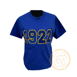 Camiseta de Sororidad Sigma Gamma Rho para Mujer, 100% Algodón Jersey, Cuello Redondo, Bordada, Transpirable para Verano, Venta al Por Mayor - Product Image 5