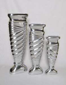 Martelé Design De Mariage Décor En Métal Vase En Aluminium Coulé Fleur Pièce Maîtresse Doué Élégant Lieu De Mariage Accessoire - Product Image 5