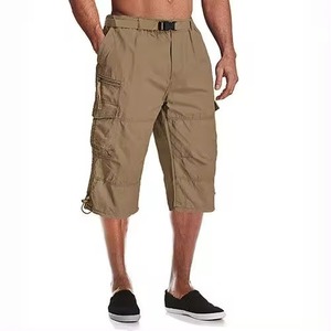 Pantalones Cortos Cargo de Nailon/Cachemira para Hombre, con Bolsillos, Estampado por Transferencia Térmica, Anti-UV, Ropa Deportiva Transpirable para Verano, Tallas Grandes, Personalizables - Product Image 1