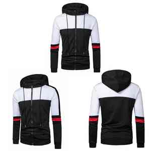 Gran oferta, nuevos hombres, diseño OEM, impresión Digital, patrón sólido, peso pesado, invierno, calidad Premium, respetuoso con el medio ambiente, sudaderas con cremallera polar - Product Image 3