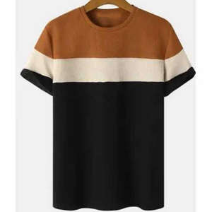 T-shirts en tissu tissé, design personnalisable, style streetwear, 100% coton, coupe ample pour homme, écologique, respirant - Product Image 4