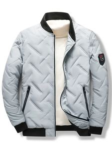 Boomletcorp's New High Street Design Chaqueta de bombardero acolchada personalizada blanca para hombres Abrigo acolchado de moda para invierno al por mayor - Product Image 6