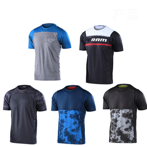 เสื้อยืดกีฬาแขนสั้นลำลองสำหรับผู้ชาย พิมพ์ลายโลโก้ด้านหน้า แห้งเร็ว ระบายอากาศ ป้องกันรังสียูวี ป้องกันผื่นแพ้ ลายพราง แขนเสื้อแบบพิเศษ สำหรับปั่นจักรยานเสือภูเขา - Product Image 6