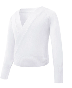 Camiseta de Ballet de Algodón para Niñas, Manga Larga, Cuello en V, Estilo Tutú, para Entrenamiento y Actuación - Product Image 6