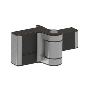 Charnière Locinox Puma réglable à 2 voies pour portes 1000mm/60 kg, noir (RAL 9005) (2 pièces) - Product Image 1