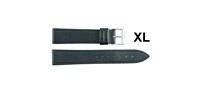 Correa de Reloj Inteligente Unisex Negra 8 XL de Cuero de Lujo, Suave, Transpirable y Ligera, Resistente al Agua, Ajustable, con Hebilla de Acero Inoxidable