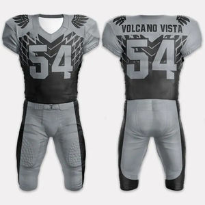 Uniforme de football américain 2026, fabrication directe d'usine, haute qualité, sur mesure, logo personnalisé, manches courtes, 100% polyester, grandes tailles - Product Image 6