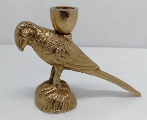 Hermoso soporte de media T-Lite, portavelas de Navidad, figura de Papá Noel de aluminio hecha a mano, ecológica para mesa interior/exterior - Product Image 1