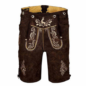 Pakistan Made High Quality Bavarian <b>Leather</b> <b>Shorts</b> <b>Men</b> Comfortable Quick Dry Breathable Feature Low Price Color Contrast Design - Product Image 1