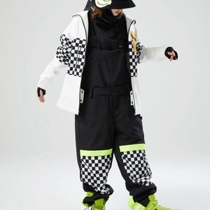 Pantalon de ski unisexe imperméable avec coutures thermosoudées, chaud et ample pour l'hiver, coupe-vent et respirant, grandes tailles, pour la neige - Product Image 1