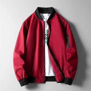 Best Quality Men's <b>Slim</b> <b>Fit</b> Windbreaker Cargo <b>Jacket</b> for Winter Stand Collar and Solid Canvas Fabric Autumn Casual Outwear Top - Product Image 4