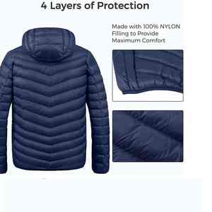 Chaqueta de Plumón Personalizada para Hombre, Chaqueta de Invierno con Capucha, Acolchada, Impermeable, de Alta Calidad - Product Image 3