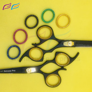 Hot Bán Kéo Cắt Tóc Thiết Lập Chất Lượng Cao Sharp Đen Làm Tóc Kéo Thép Không Gỉ Lưỡi Dao Sắc Bằng Bahasa <span class=keywords><strong>Pro</strong></span> - Product Image 5