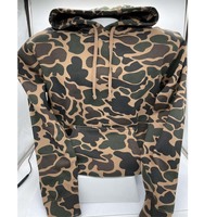Sweat-shirt à capuche épais Independent Trading Co. motif camouflage canard, coupe classique, hiver, broderie et impression numérique