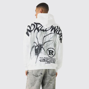 Vente en gros OEM personnalisé 3D Puff Print Sweat à capuche pour hommes Oversize Pullover Fleece Fabric Winter Anti-Shrink Solid Designer Logo - Product Image 5