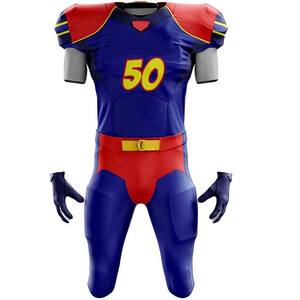Nouvelle conception 2026, uniforme de football américain 100% polyester, respirant, léger, unisexe, uniforme de football américain court - Product Image 2