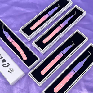 Pinzas para Pestañas de Alta Precisión al por Mayor Antiestáticas para Técnicos de Pestañas de Salón que Necesitan una Aplicación Rápida y Limpia - Product Image 6