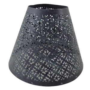 Portalámparas de mesa de hierro decorativo para el hogar, lámpara de mesa de pátina gris, uso para Decoración de mesa personalizada a granel - Product Image 1