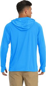 Camisetas de Protección Solar UPF 50+ con Capucha para Hombre, Transpirables, de Alta Calidad, Personalizadas, de Manga Larga, Deportivas, para Pesca, Camisetas de Protección contra Erupciones - Product Image 3