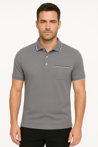 เสื้อโปโลแบบสั่งทำสำหรับผู้ชายทำจากผ้าฝ้ายอย่างดีและทนทานเพื่อความเป็นมืออาชีพในทุกๆวัน - Product Image 4