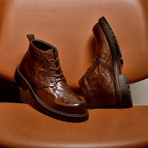 Chaussures de ville en cuir de porc de haute qualité avec revêtement imperméable et semelle intérieure souple pour hommes - Product Image 4