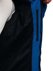 Veste bomber d'hiver softshell grande taille pour homme, coupe-vent, style décontracté, tissu zippé - Product Image 2