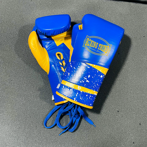 ถุงมือชกมวยสีขาวทำจากหนังแท้สำหรับแข่งขัน - Product Image 6