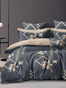 Ensemble de draps de lit 3 pièces en coton de qualité élégante Impression florale solide Style classique Confortable et idéal pour les cadeaux - Product Image 6