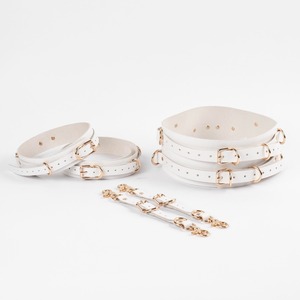 เข็มขัดรัดเอวทาสซาดิสม์และต้นขาหนังวัวมีสีต่างกันสำหรับ BDSM-0066 - Product Image 1