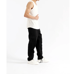 100% Cotton <b>Men's</b> Formal Compression Tank <b>Top</b> Gym Workout Stringer <b>Muscle</b> Undershirt with String Closure Sweat Proof Running <b>Top</b> - Product Image 2