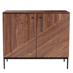 Mango Wood Farmhouse Modern Design Storage Cabinet <b>for</b> Home Bar Dining Room Eco-Friendly Handmade Living Room Furniture Black - Product Image 2