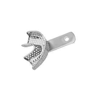 NUEVAS bandejas de impresión dental | Juego completo de 6 perforaciones para dentadura | Bandejas superior e inferior de acero inoxidable - Product Image 2