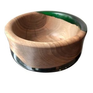 Plato de Servir para Decoración de Mesa, Acabado Esmaltado, Diseño Tallado a Mano, Tazones de Madera de Mango, Tazones con Adhesivo de Madera de Mango - Product Image 6