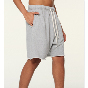 2025 nueva moda al por mayor pantalones cortos deportivos de Fitness para hombres pantalones cortos de chándal de lana de algodón estampados - Product Image 6