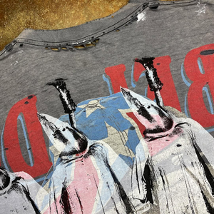 เสื้อยืดผ้าฝ้าย100ซักกรดสำหรับผู้ชายแบบกำหนดเองพิมพ์โลโก้ DTG เอฟเฟกต์สเปรย์และดีไซน์รูระบายระบายความทุกข์สไตล์สตรีทแวร์ - Product Image 6