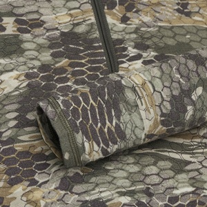 Capa base de caza con estampado digital para hombre, capa base con cremallera, capa base con estampado de camuflaje, ideal para la caza - Product Image 4